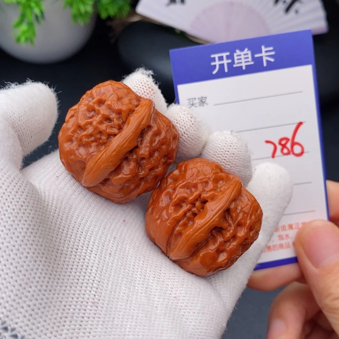 文玩核桃把件34甲骨文786