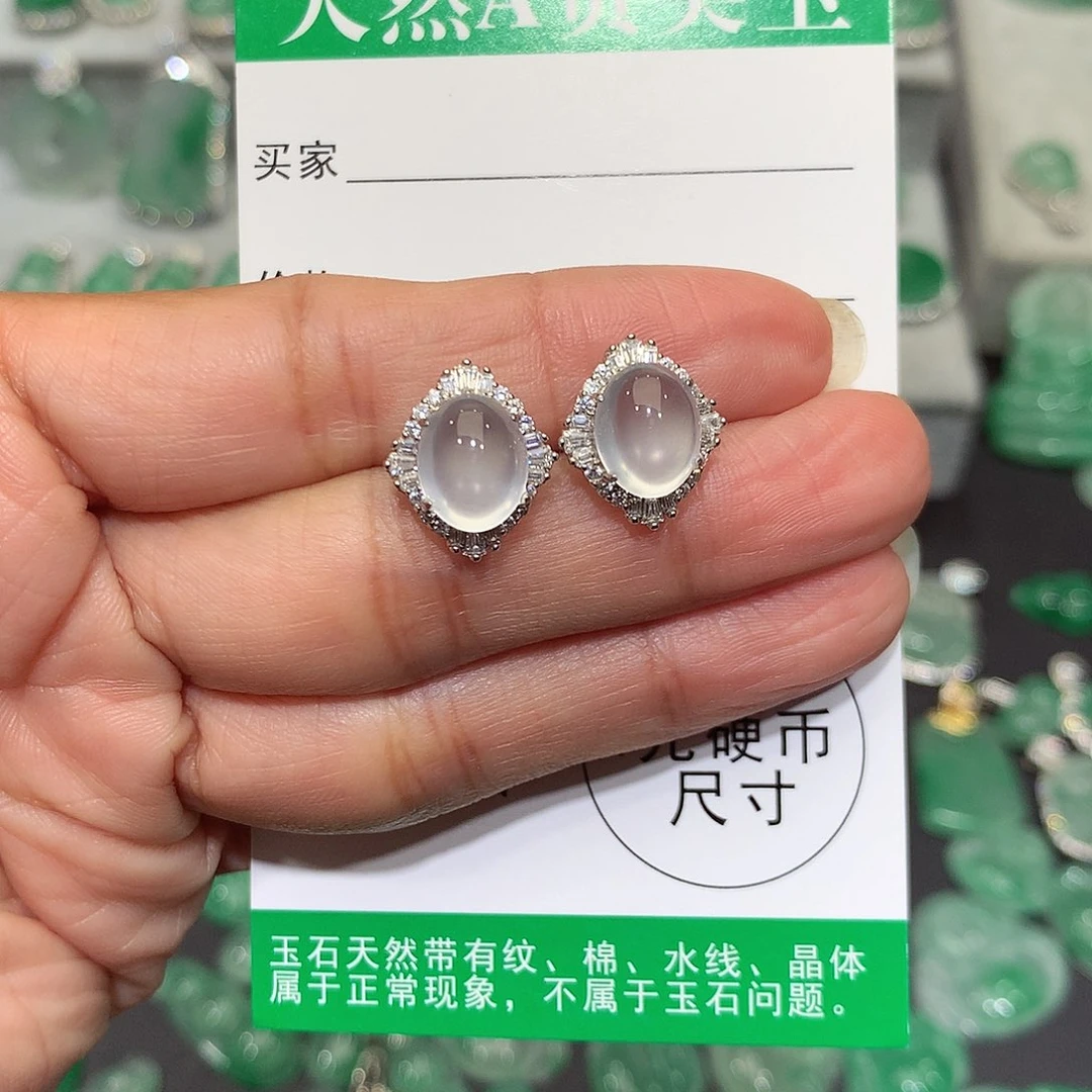 颈饰银S925镶嵌石英质玉