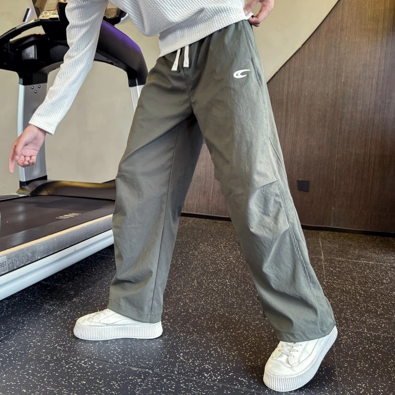 褶皱裤子男士春秋季款高级感痞帅直筒宽松休闲裤轻奢男装潮牌长裤