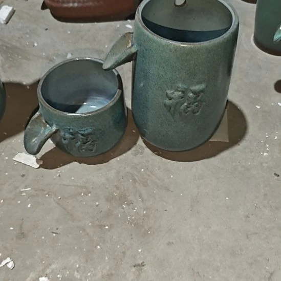 【闪购商品】1426-1413福字流水两个瑕疵绿色