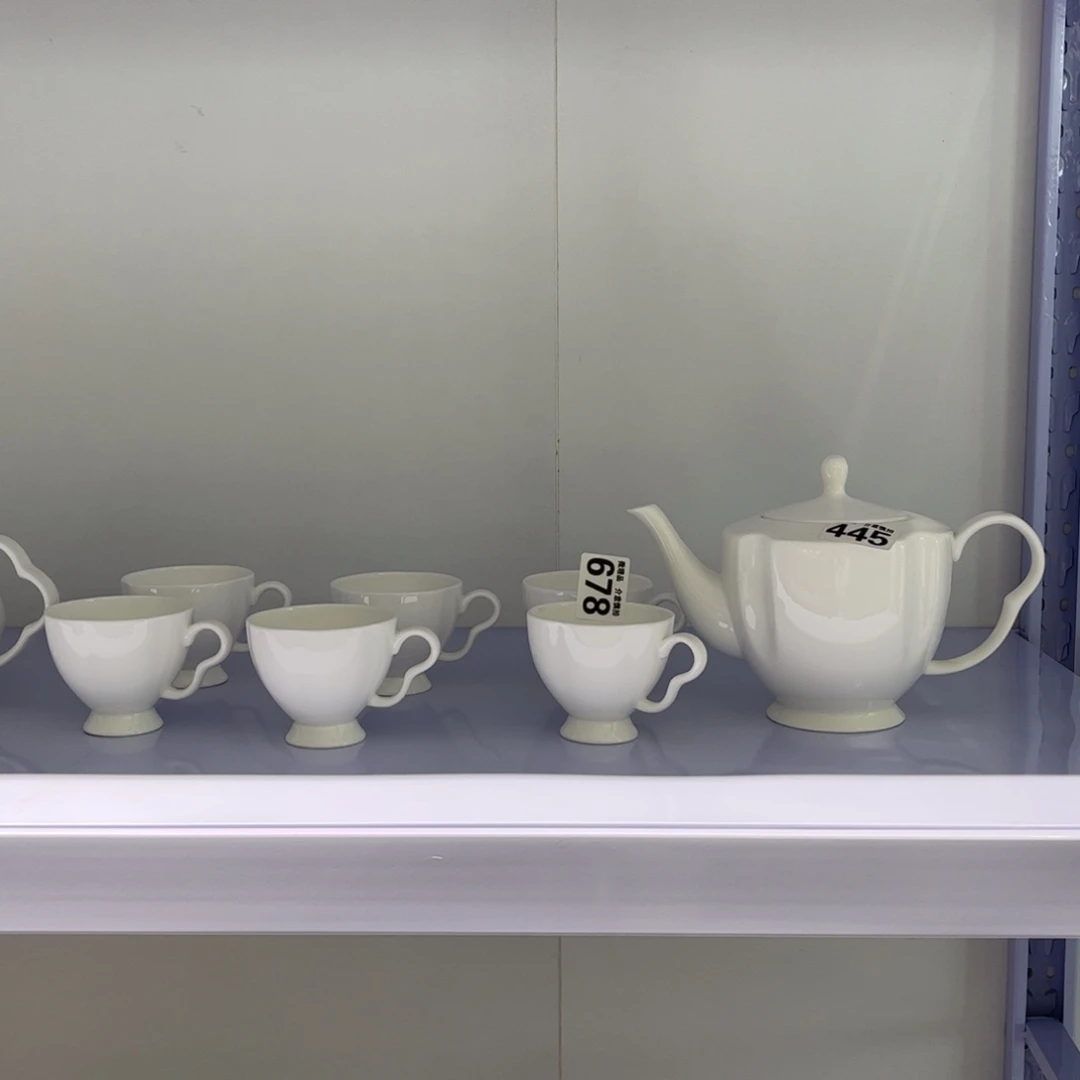瓷片445一壶六杯，全场微瑕介意慎拍