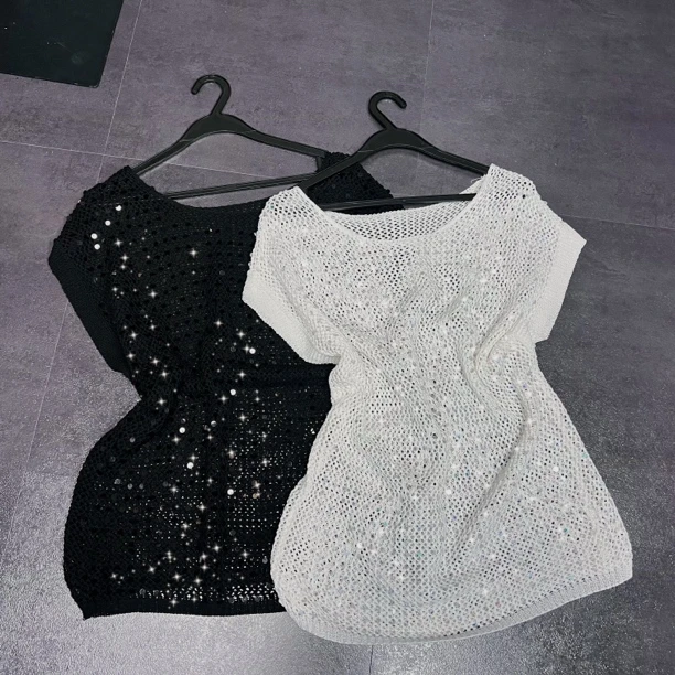 短袖夏季镂空常规宽松型极简风T