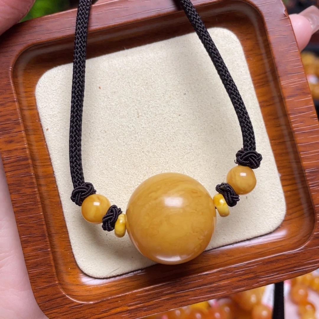 蜜蜡颈饰未镶嵌项链