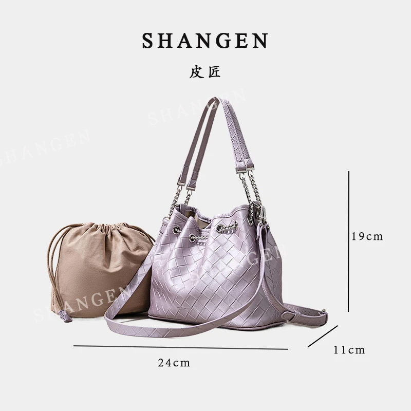 【母亲节礼物】SK-62775-珠光粉-轻奢时尚女士新款手提单肩斜挎包