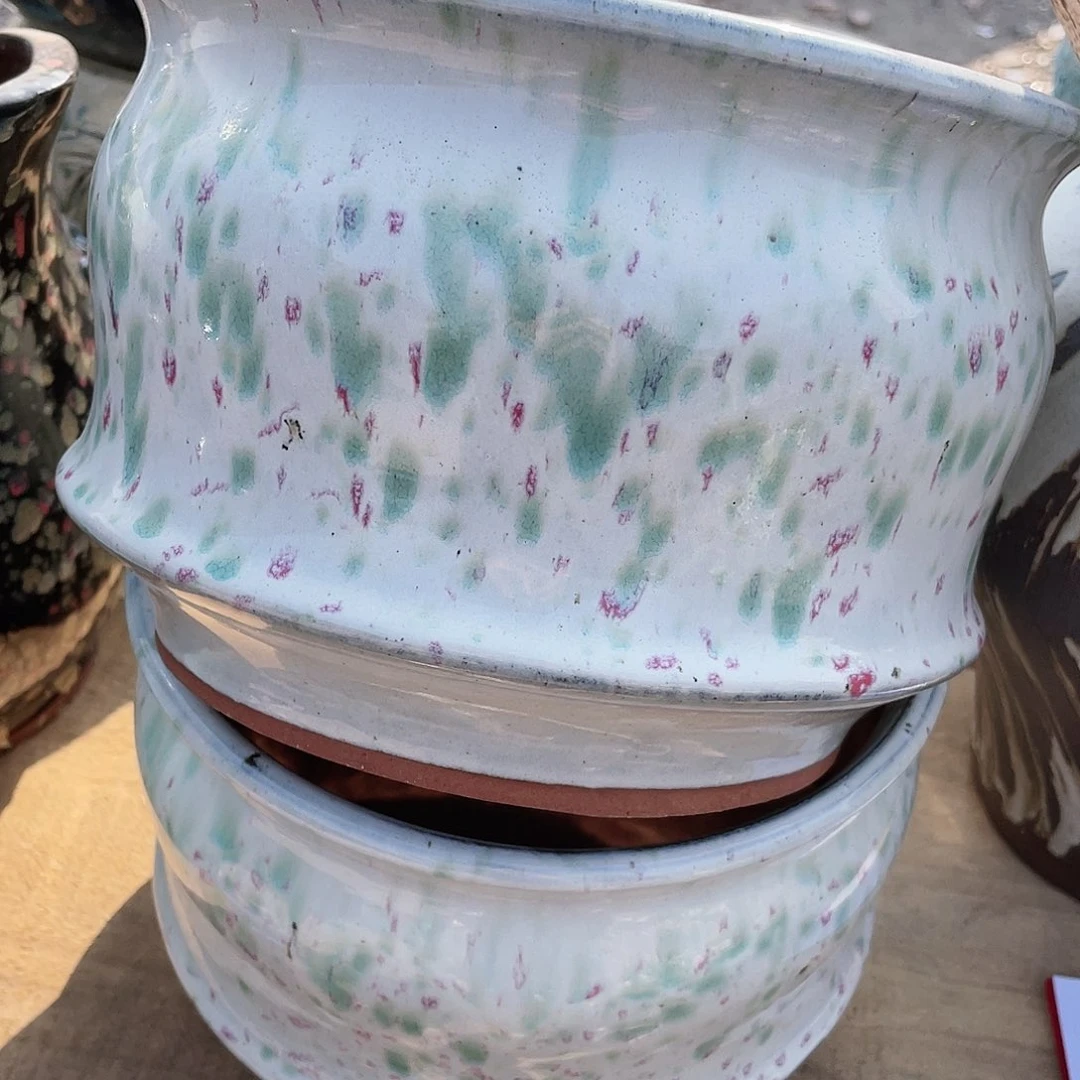 红陶王嫂花盆0118-155