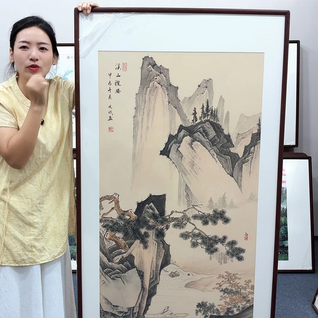 国画手绘作品160×80尺寸