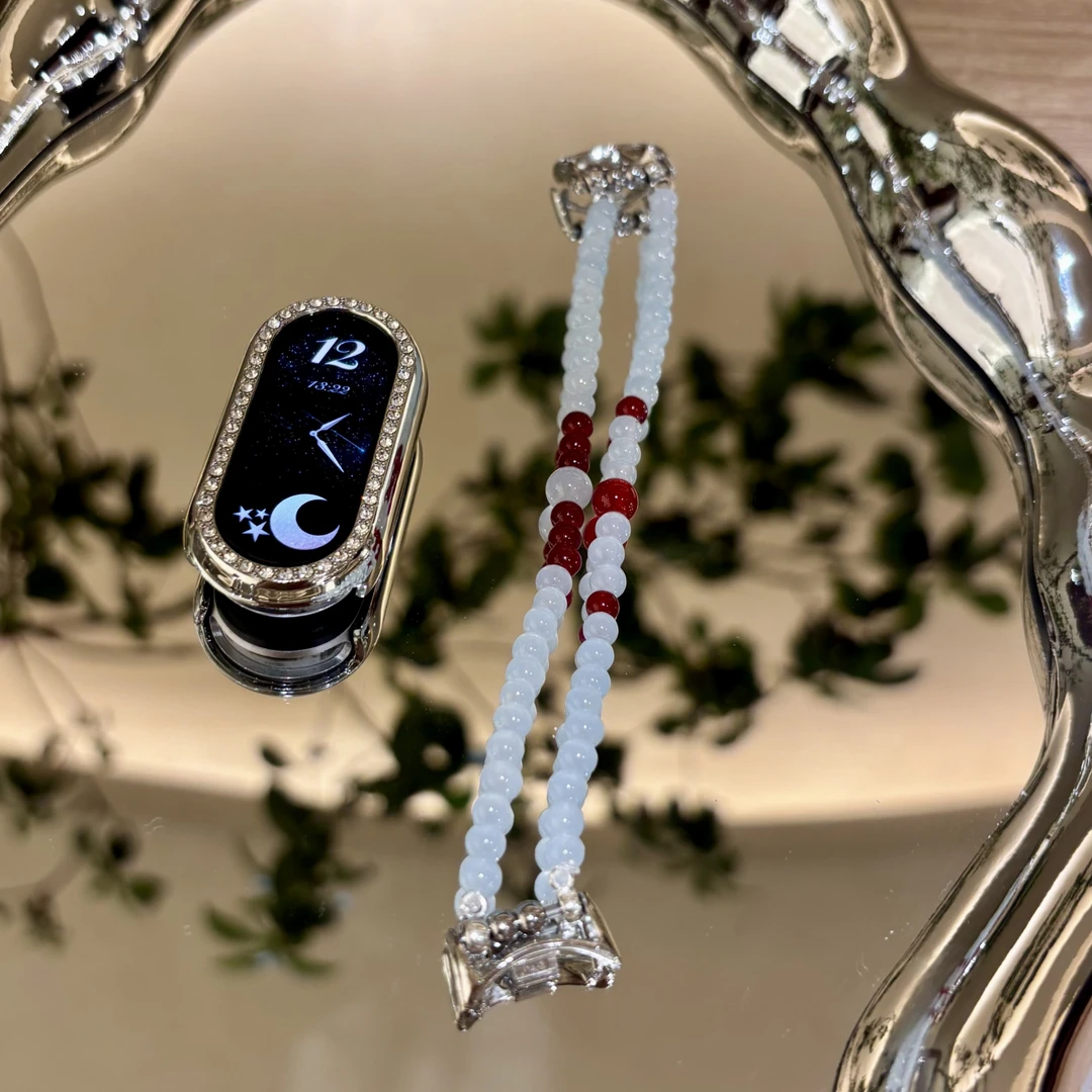 玛瑙适用小米手环10表带9pro小米9/8手环8pro表带新款小米6/7腕带