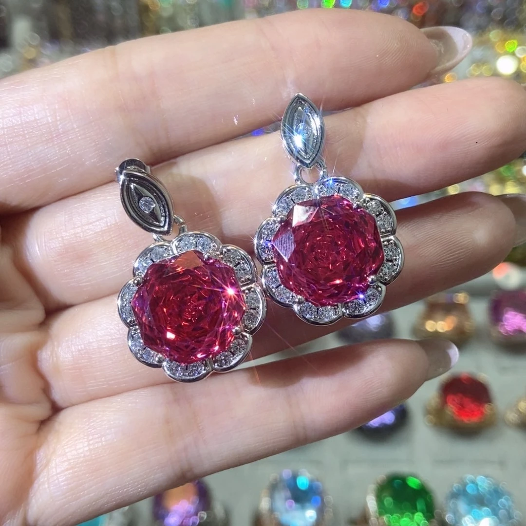 6锆石（处理）耳坠