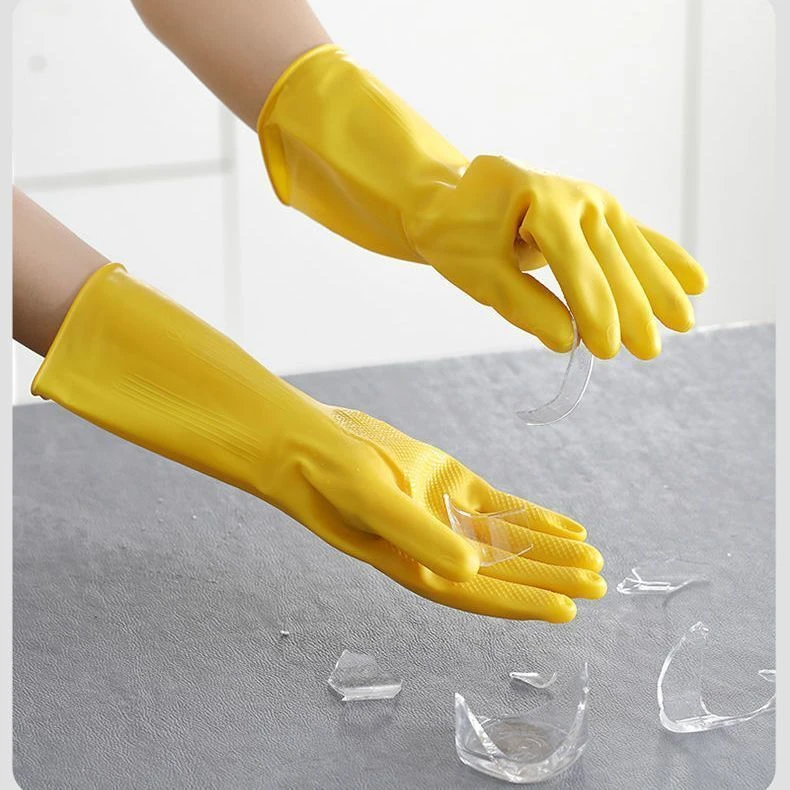 乳胶手套加厚耐磨防水洗碗洗碗手套家用厨房工业专用劳保橡胶防滑