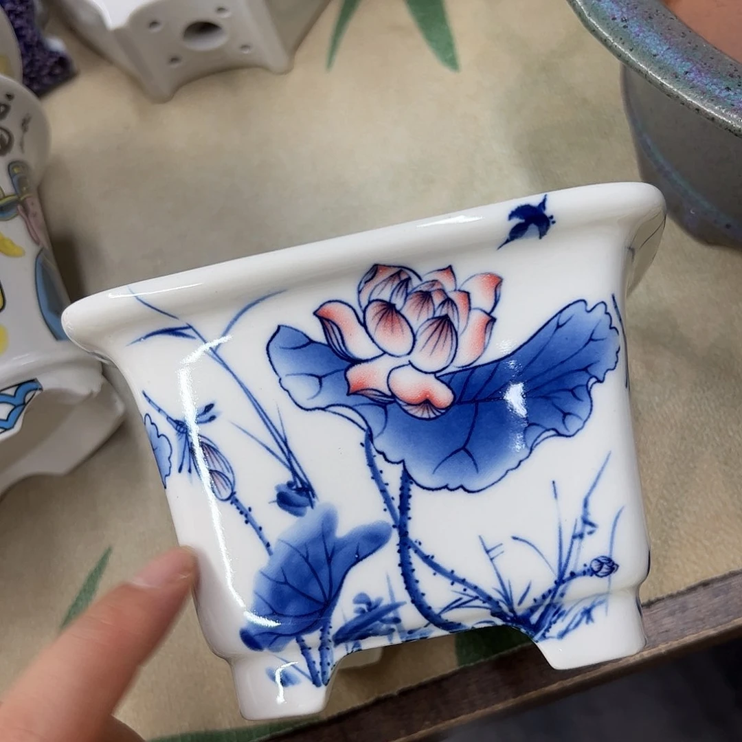紫砂花盆138号瑕疵13/9cm