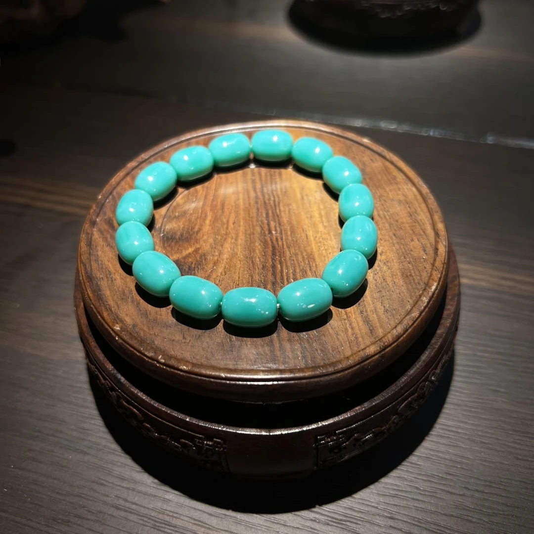 云盖寺湖水绿手串桶珠10mm（多样性发一件）DD1025