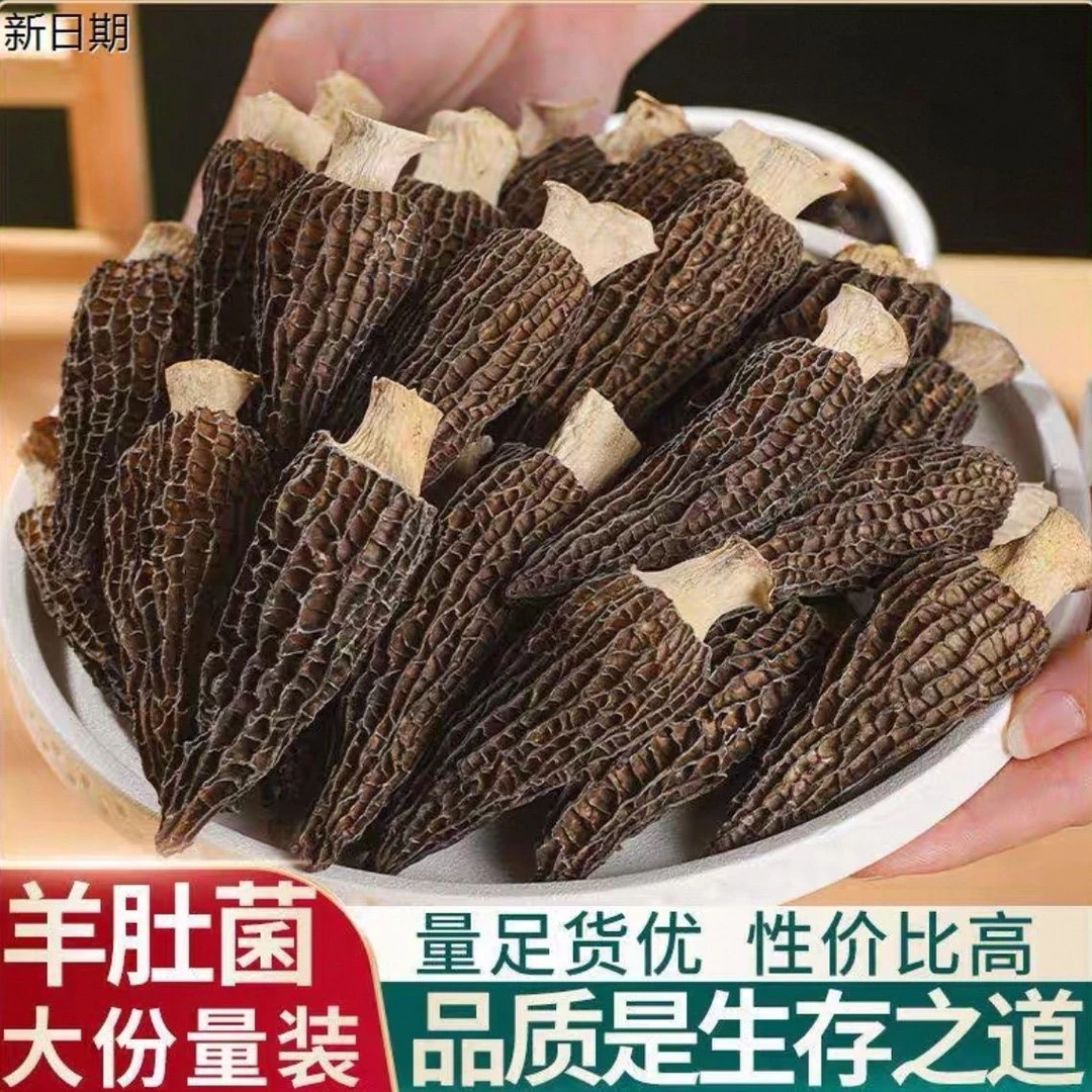 羊肚菌干货特产羊肚菌鸡汤炖汤排骨汤菌菇汤包干货高山林地