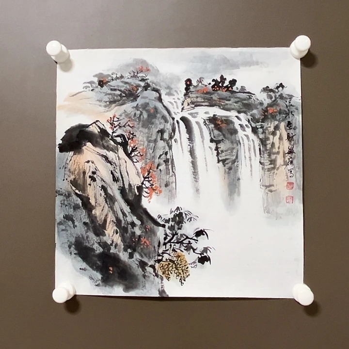 国画徐敏岭 手绘原创