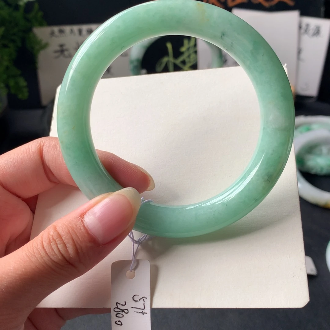 翡翠未镶嵌手镯39号48小时鉴赏期