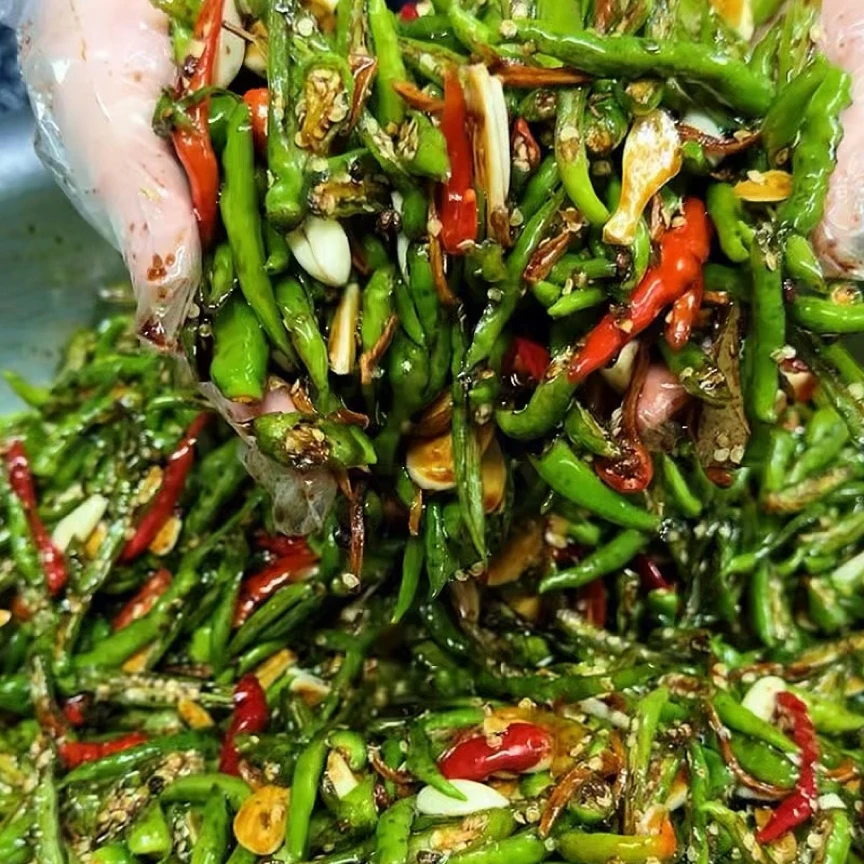 特辣油辣椒手工腌辣椒邳州当地辣椒王小丫自制