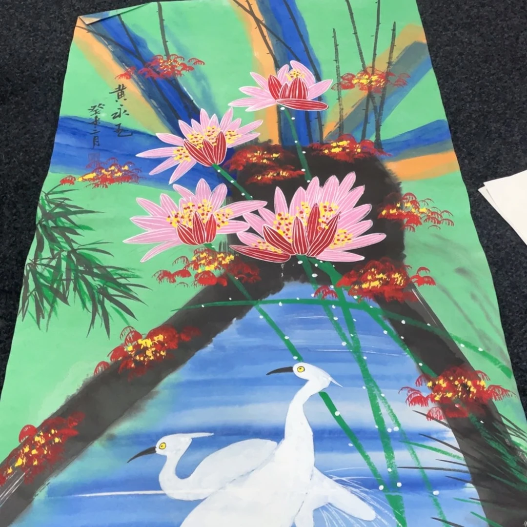 国画国画作品画心一张