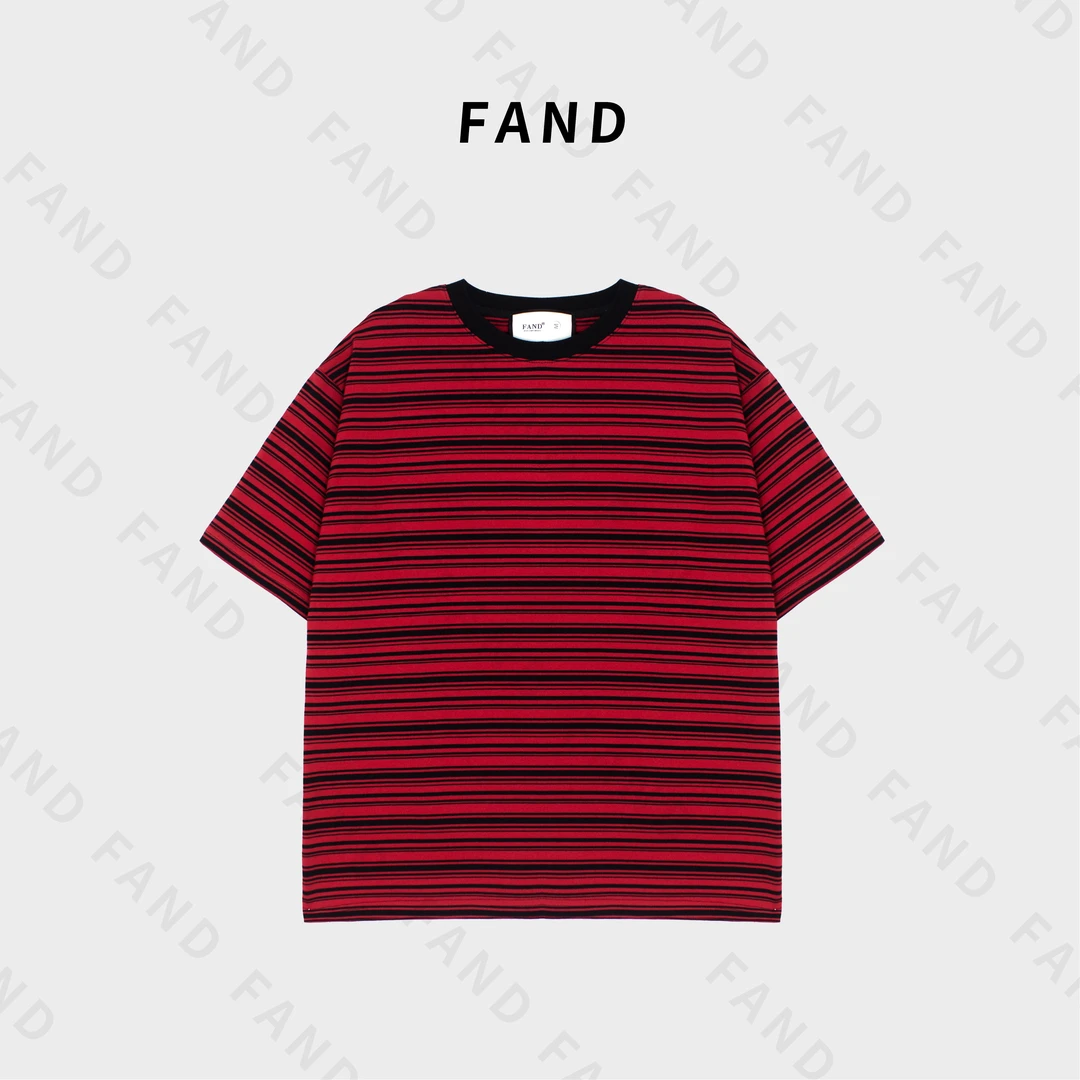 FAND品牌【nunnun】2025新品夏季情侣装时尚印花宽松圆领短袖T恤