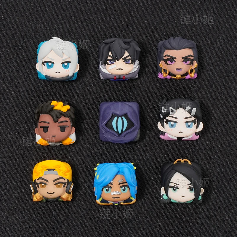 键小姬无畏契约主题暮蝶个性树脂键帽瓦洛兰特专用机械键盘键帽
