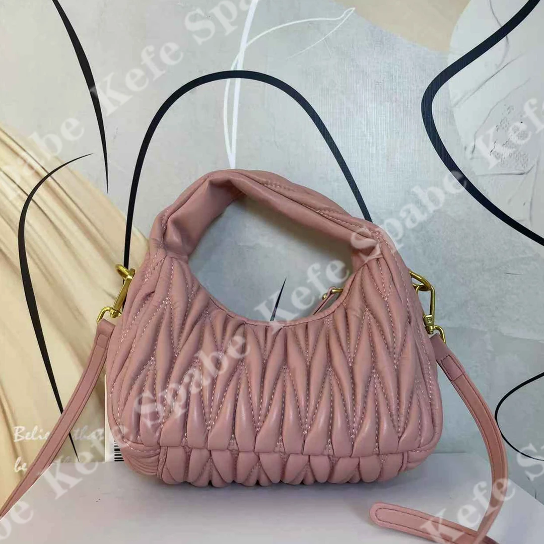 HM032 J25新款黑色褶皱星月单肩斜挎手提包-1