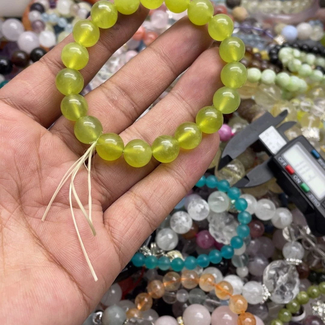 银S925镶嵌手链烟晶