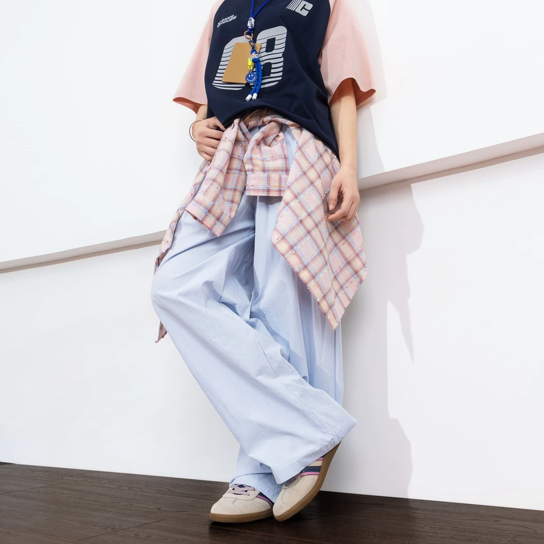 BEETLE TOWN山本裤轻薄夏显瘦长裤直筒慵懒垂感宽松裤子