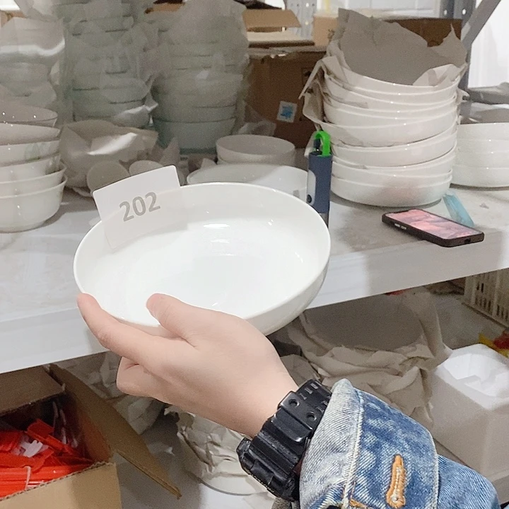 白瓷老白泥7寸炖碗2个装
