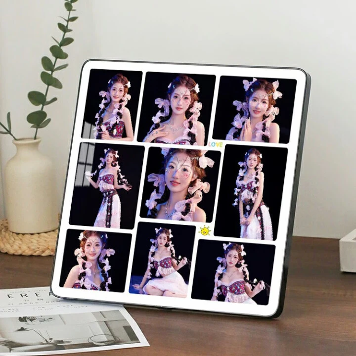 九宫格打印照片宝宝照定制照片拼图相框摆台全家福毕业照婚纱照