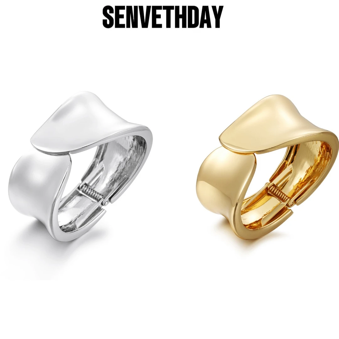 Senveth Day 铜合金手镯 索环镜界交叠手镯高级轻奢时尚冷淡风