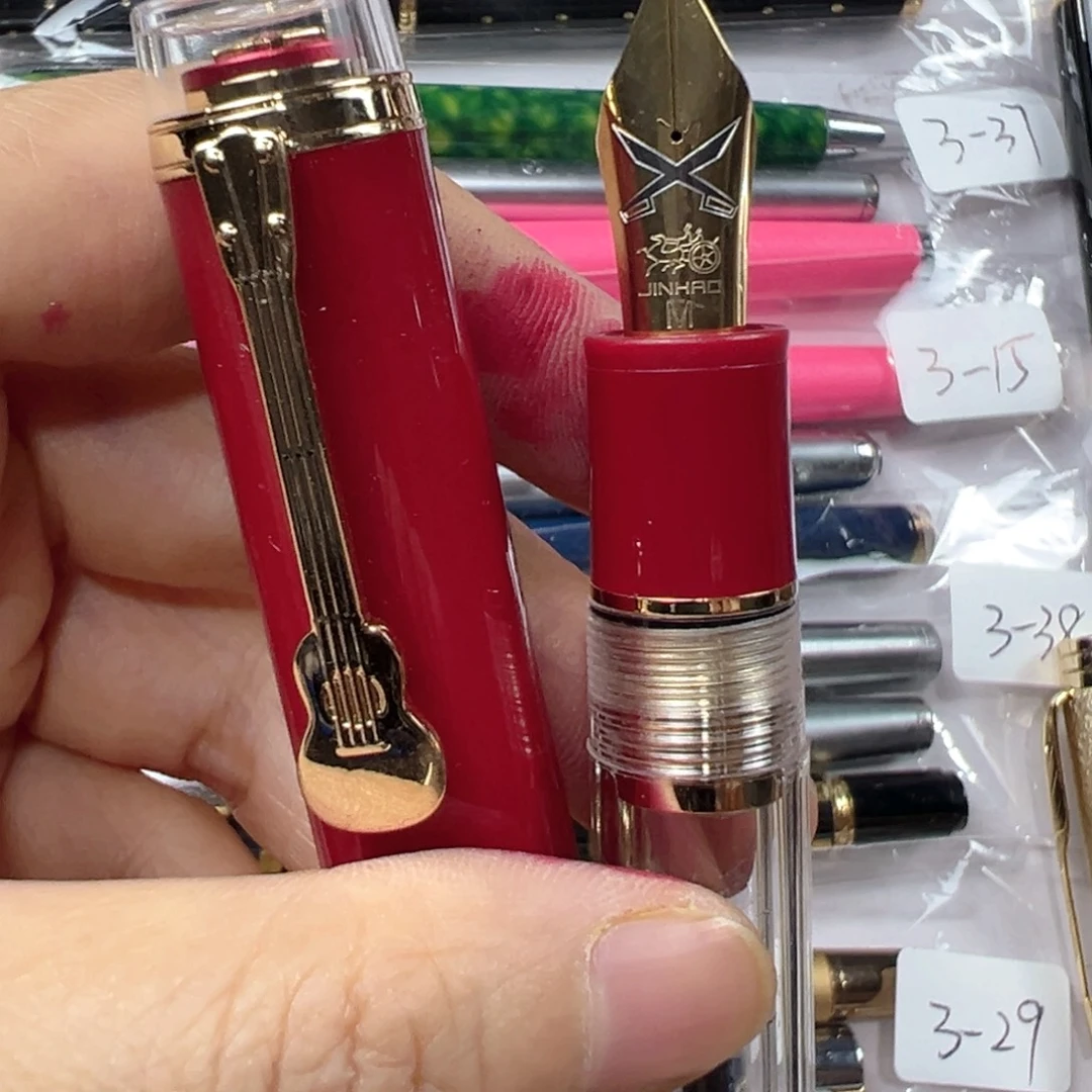 便携式红色亚克力金豪1935旋帽40大尖吸墨器可卸