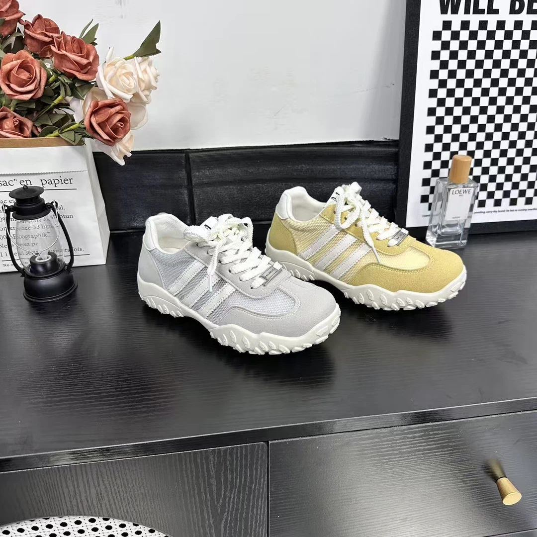 夏季新款时尚休闲女鞋潮流百搭透气舒适冷粘工艺系带6611