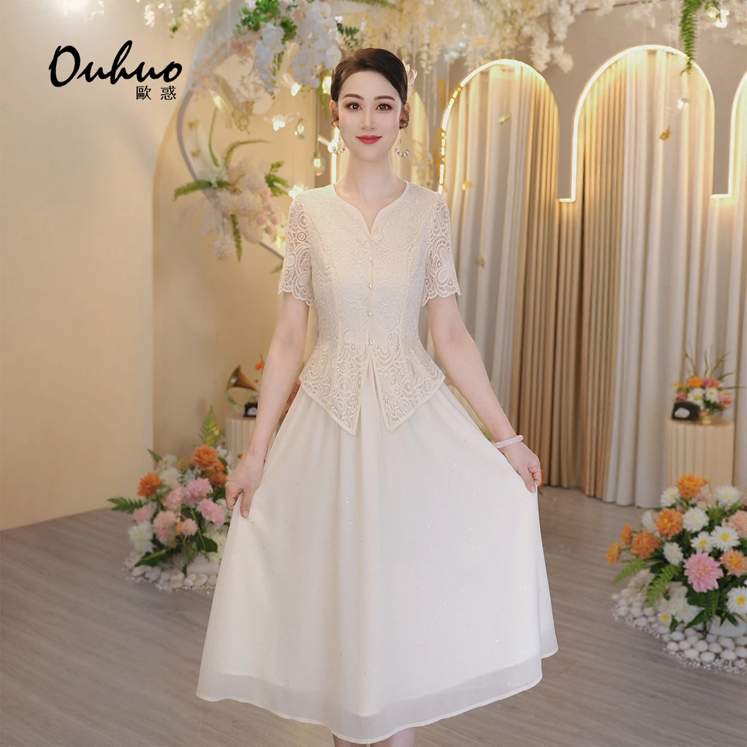 【木木定制】2025年夏季新款轻奢优雅气质显瘦连衣裙OHDRI07011