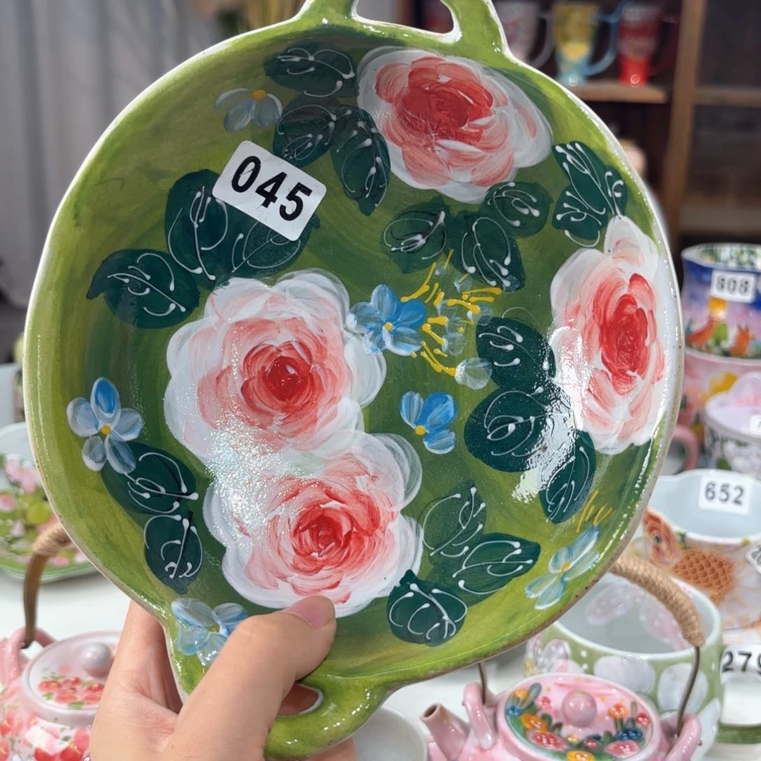 景德镇手绘高温釉下彩陶瓷茶具