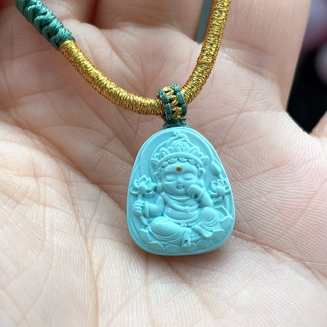 绿松石未镶嵌颈饰