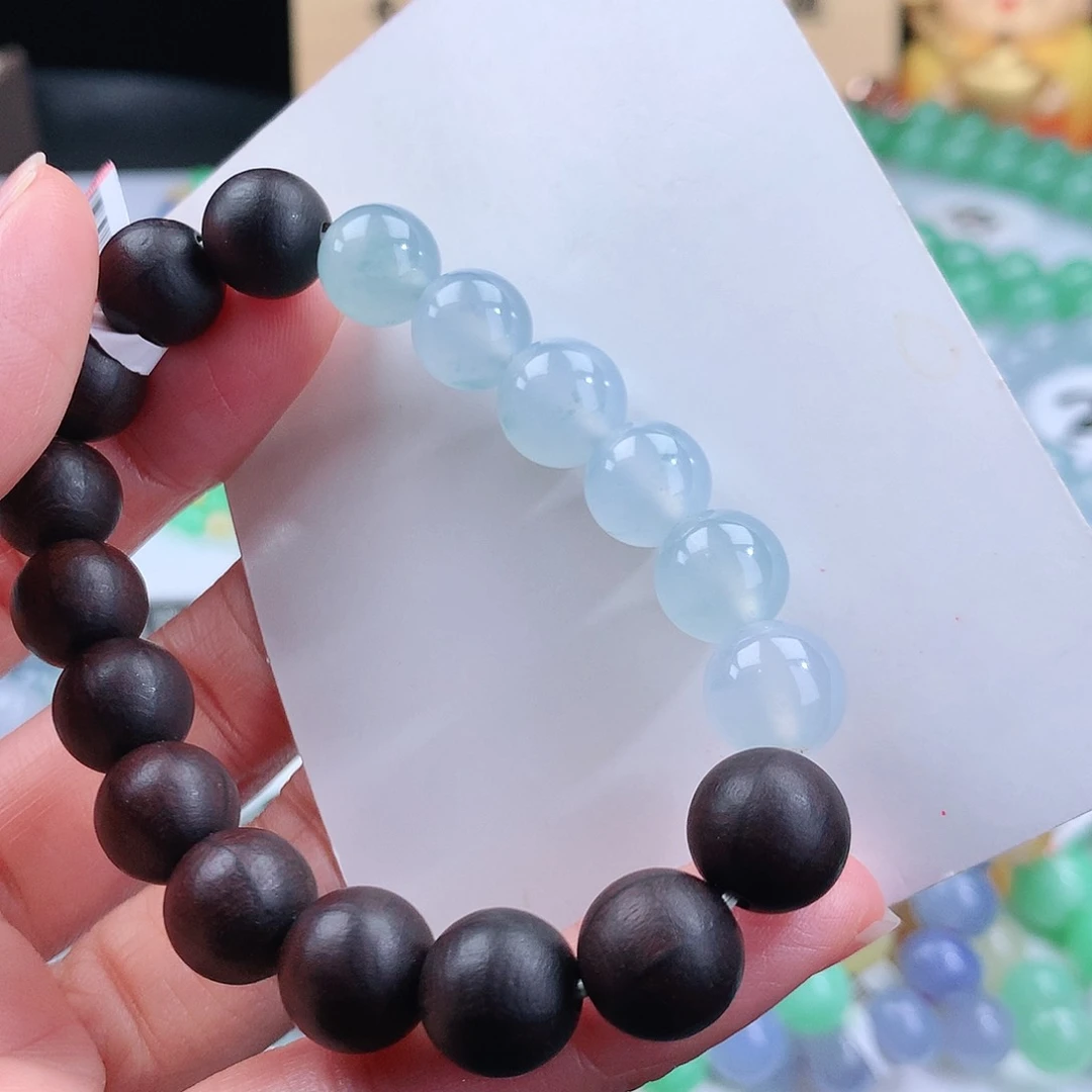 翡翠手链未镶嵌卡10mm