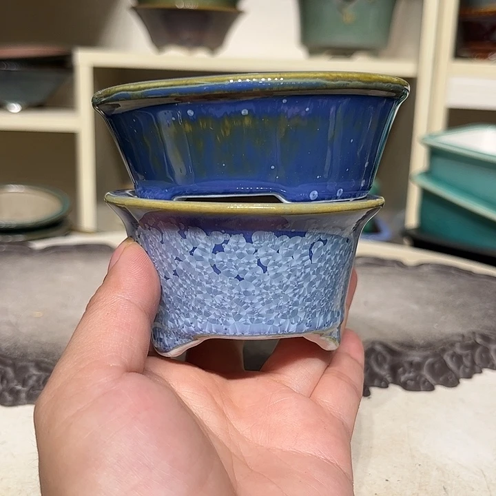 花盆紫砂瑕疵3-9，4.5-8