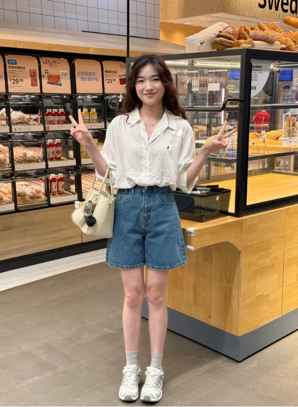 丁丁～老钱系列/超软凉感清爽棉麻白衬衫