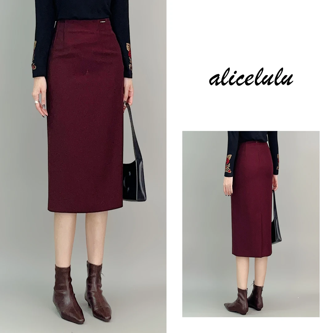 ALICE 金秘书半身裙 时髦包臀 气质百搭 S622085E