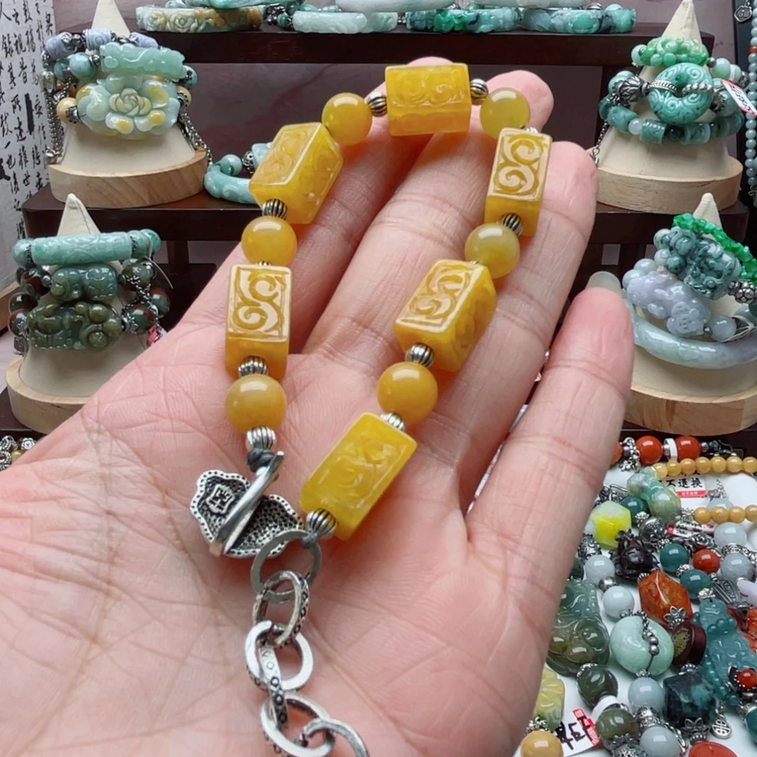 翡翠未镶嵌手链手链