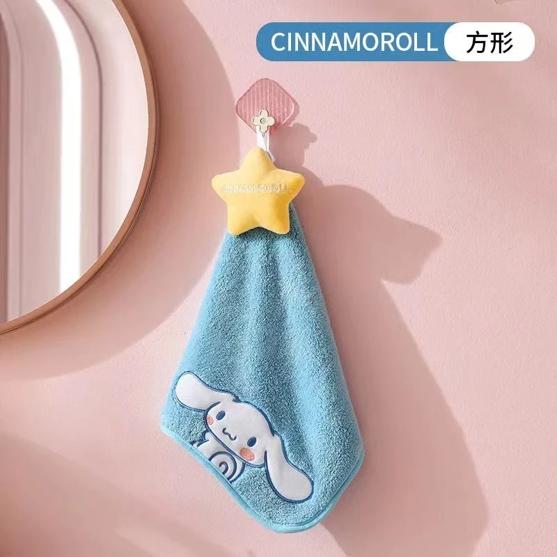 【福袋同款】三丽鸥可挂式家用加厚吸水婴幼儿可爱珊瑚绒擦手巾
