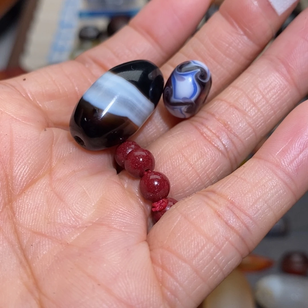 。***。玛瑙/玉髓合金手链