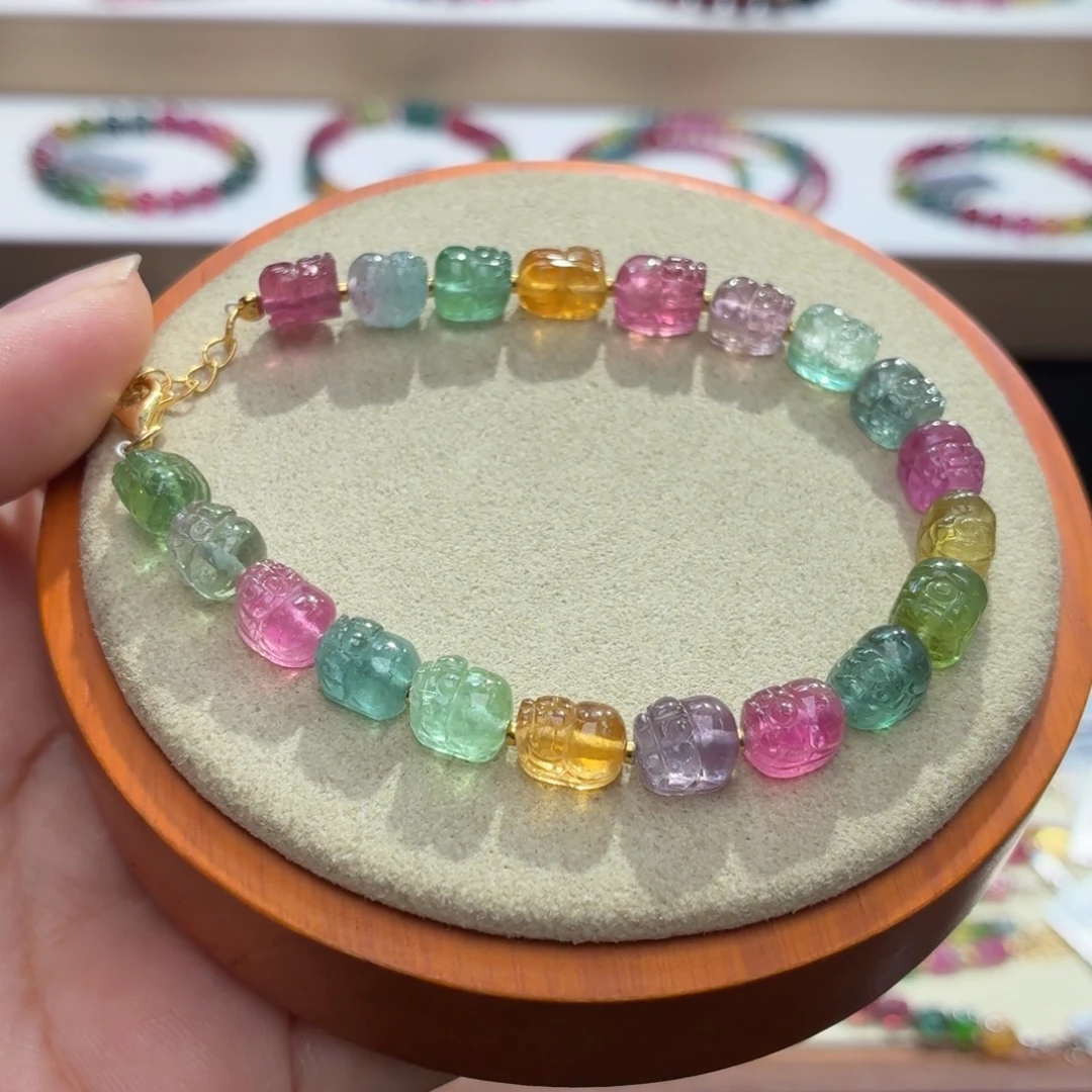 碧玺未镶嵌手串两天看货期