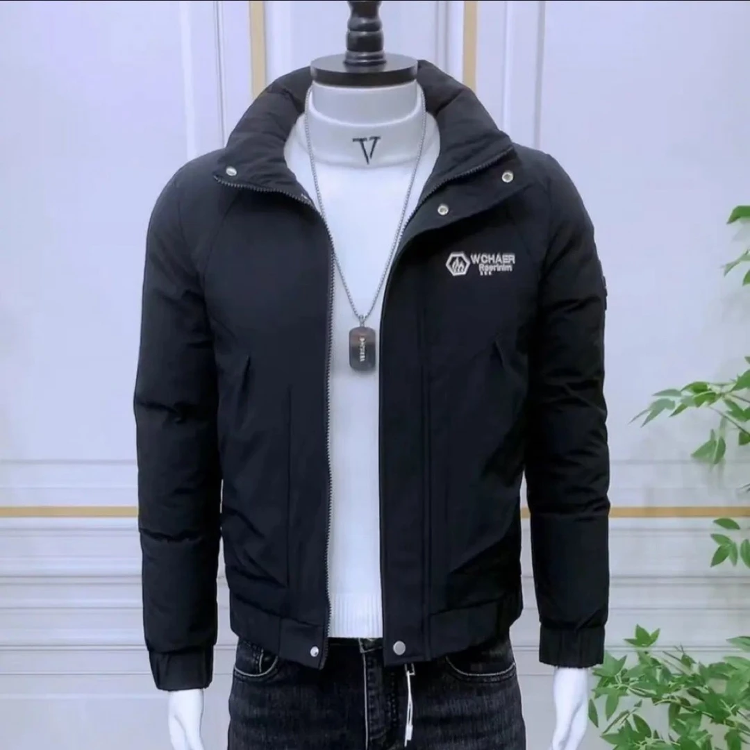 冬季时尚新款男士棉衣棉服刺绣潮男立领棉袄潮流百搭休闲