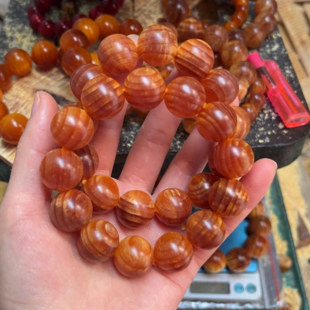 松木（琥珀木）手串/手链1.8满文