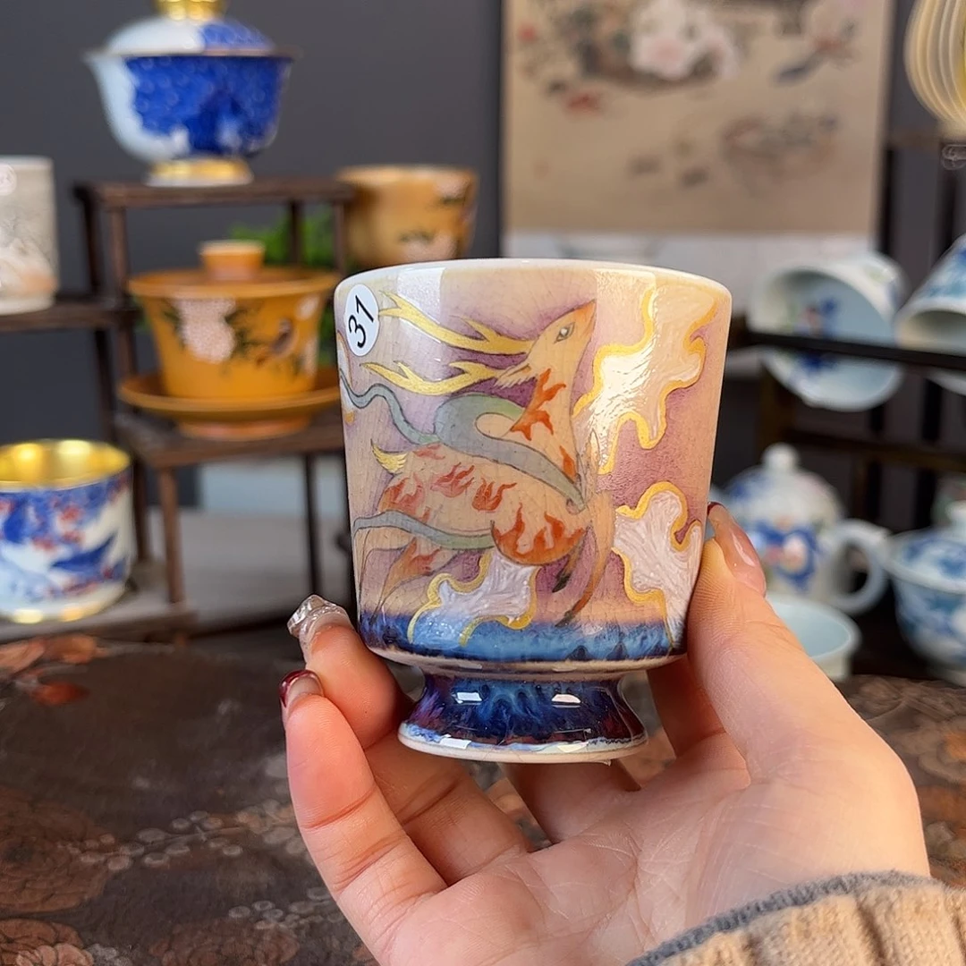 杯景德镇陶瓷茶杯多人