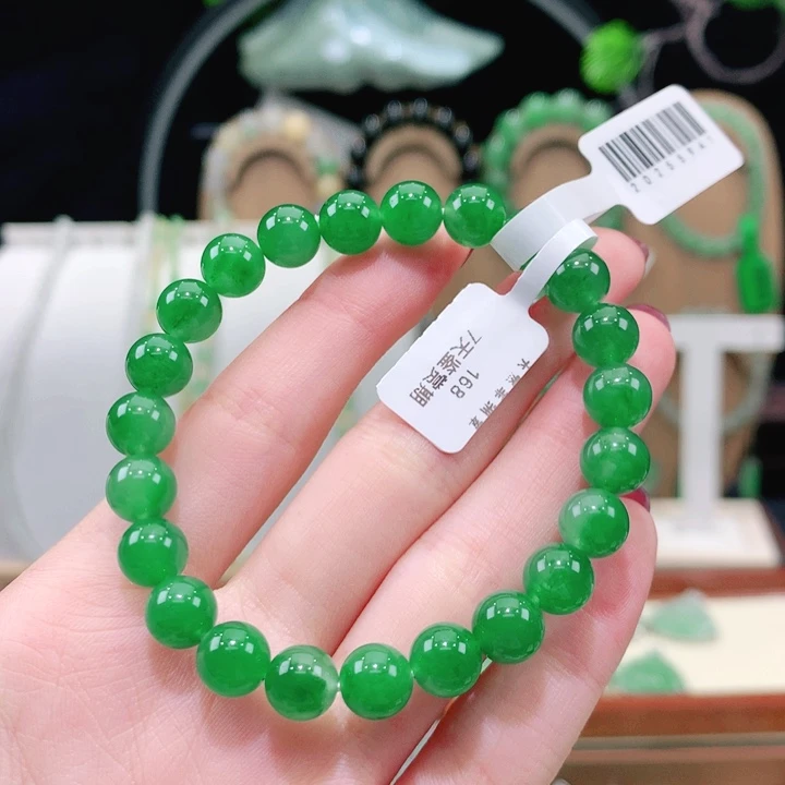 石英质玉（非洲翠）未镶嵌手链
