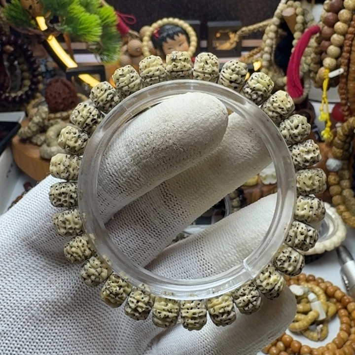 手串星月菩提6号车尺寸9石玉金刚单圈