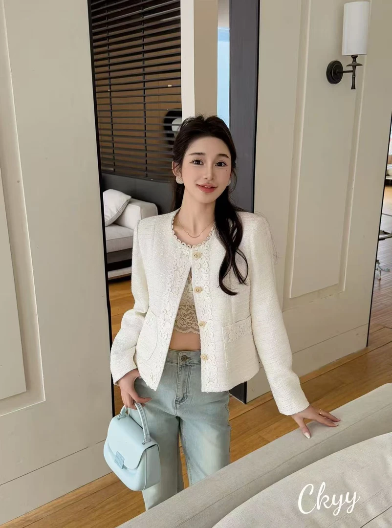 NFM女驸马气质小香风短款时尚小外套80118