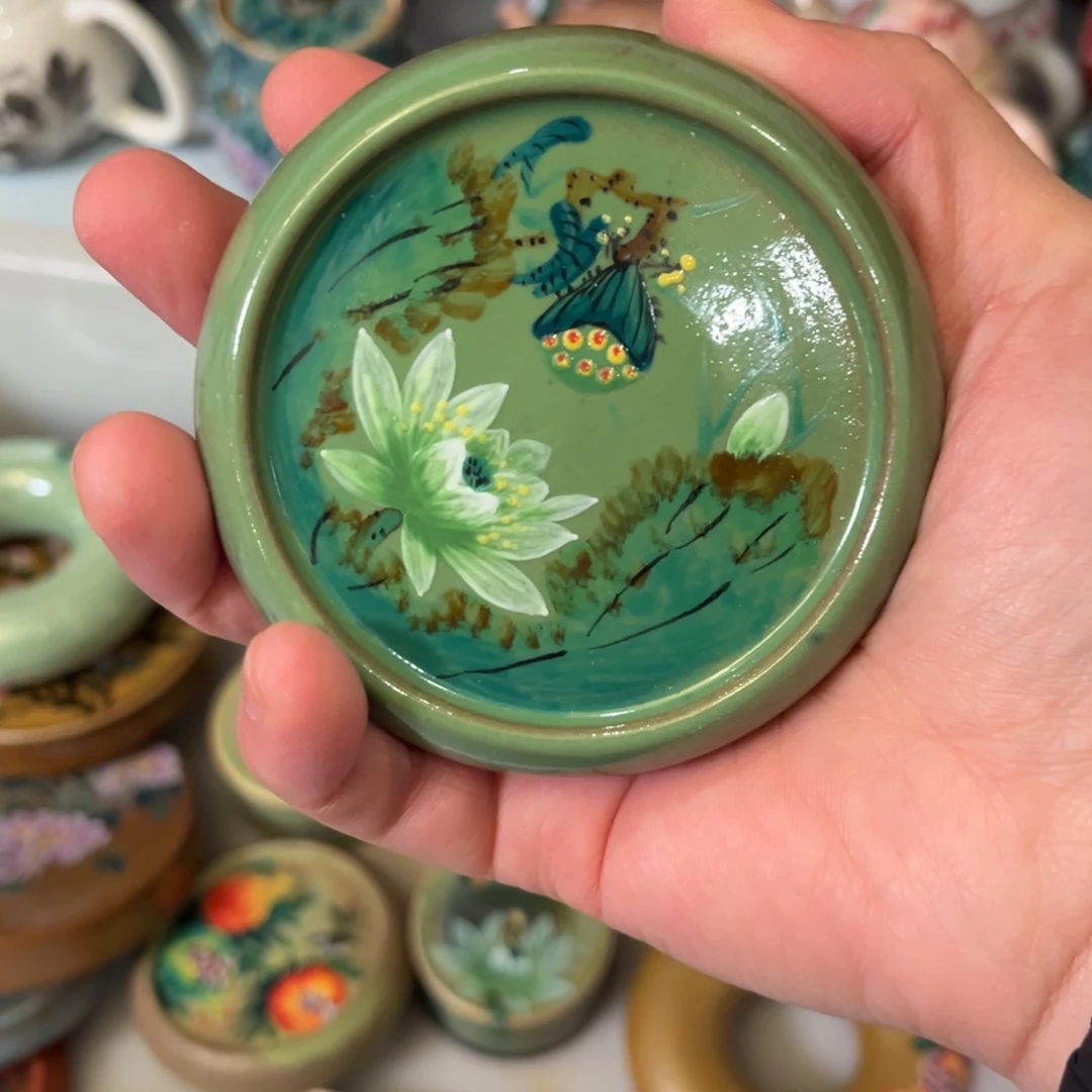 柴烧手工手绘陶瓷