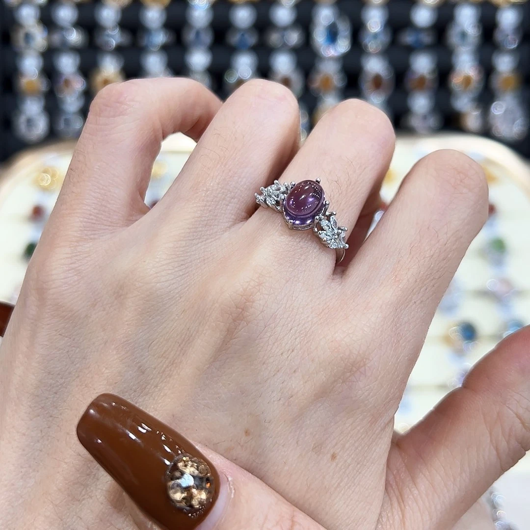 水晶金色拖不保色介意慎拍银托不掉色银S925镶嵌花托