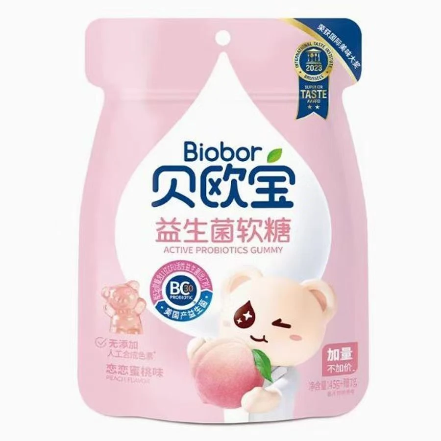 【临期2025-11-11】山姆同款贝欧宝益生菌小熊软糖水蜜桃味营养糖果